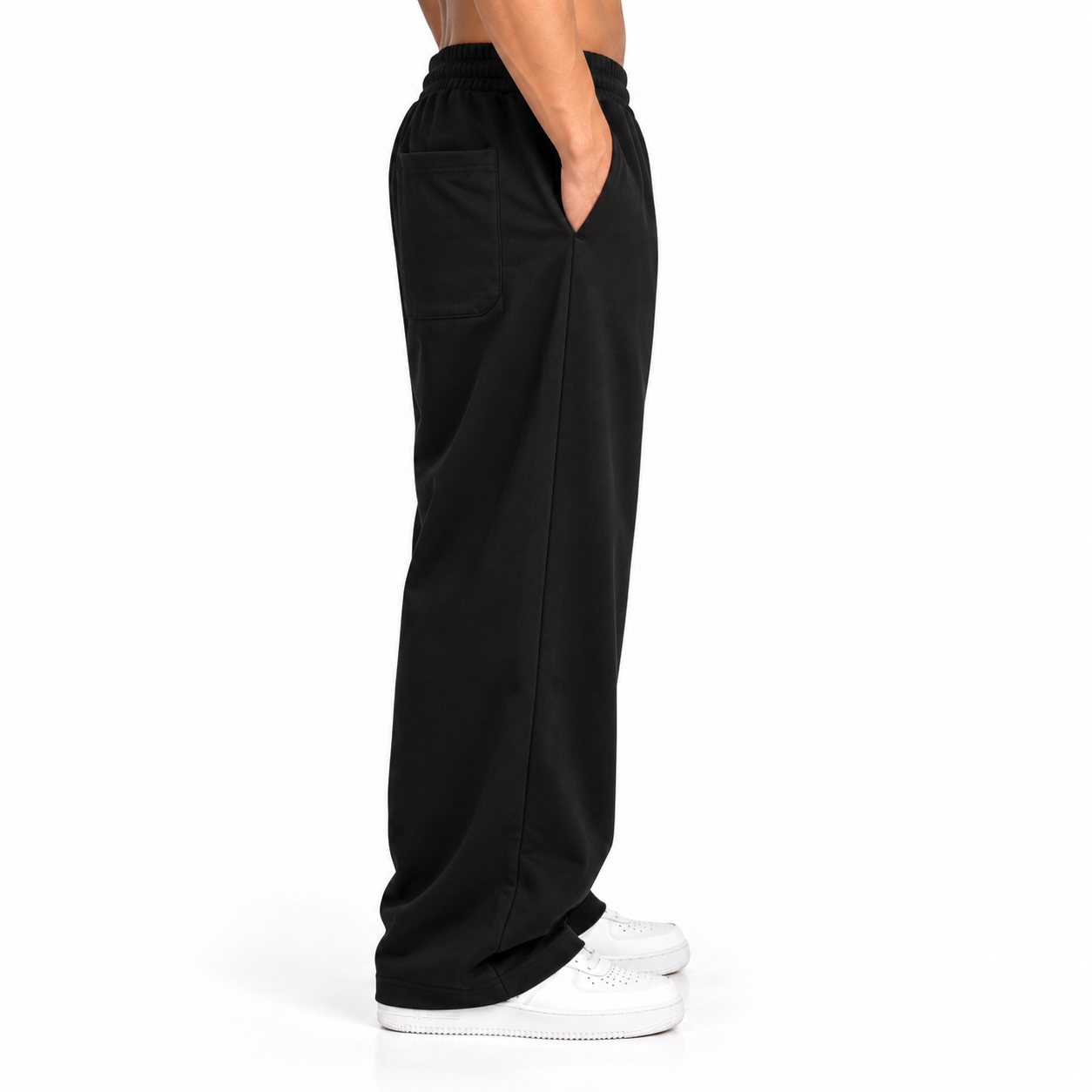 Black Baggy Fit Joggers