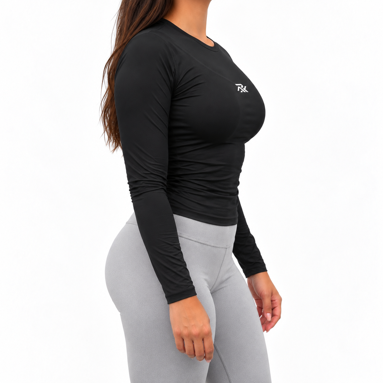 Black Sculpt Full Sleeve T-Shirt