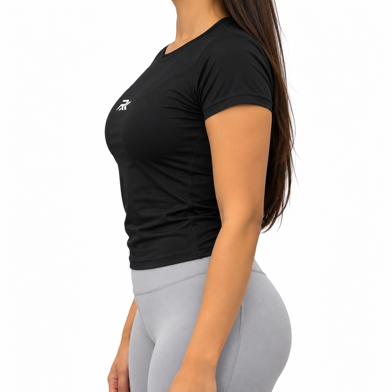 Black Sculpt Half Sleeve T-Shirt