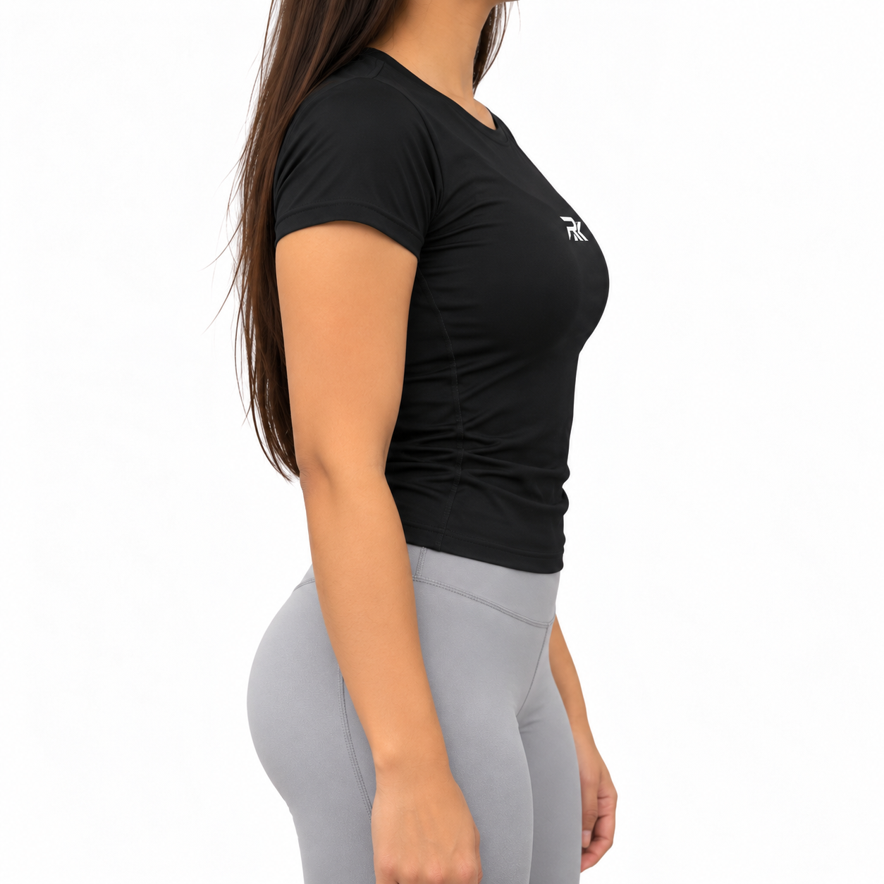 Black Sculpt Half Sleeve T-Shirt