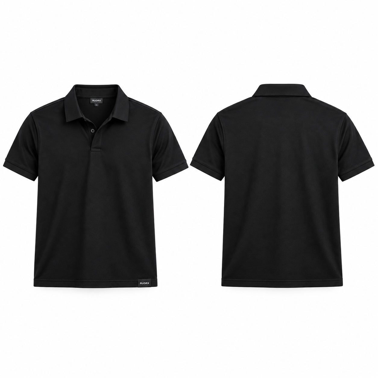 Men's Black Slim Fit Polo T-Shirt