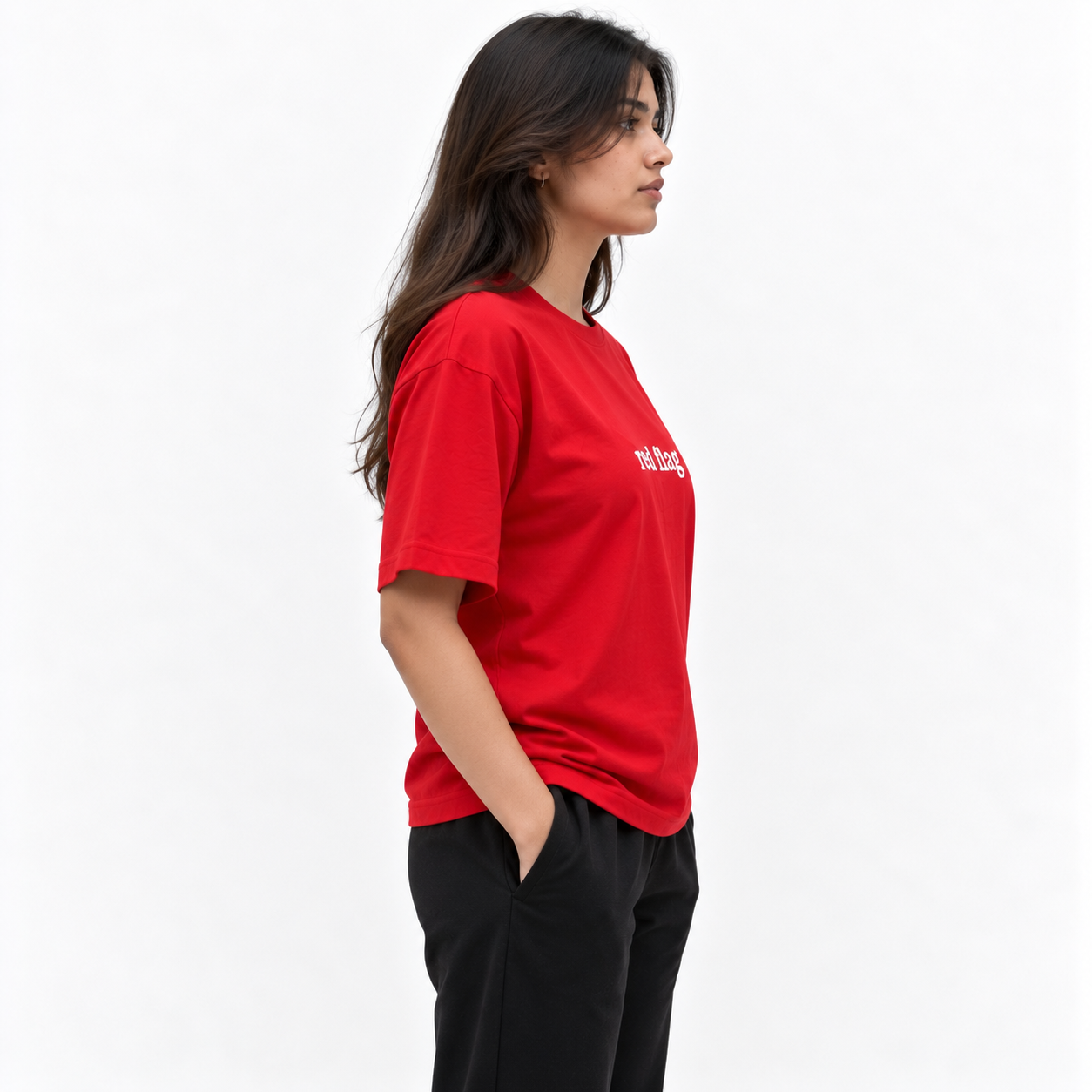 Red Loose Fit T-Shirt