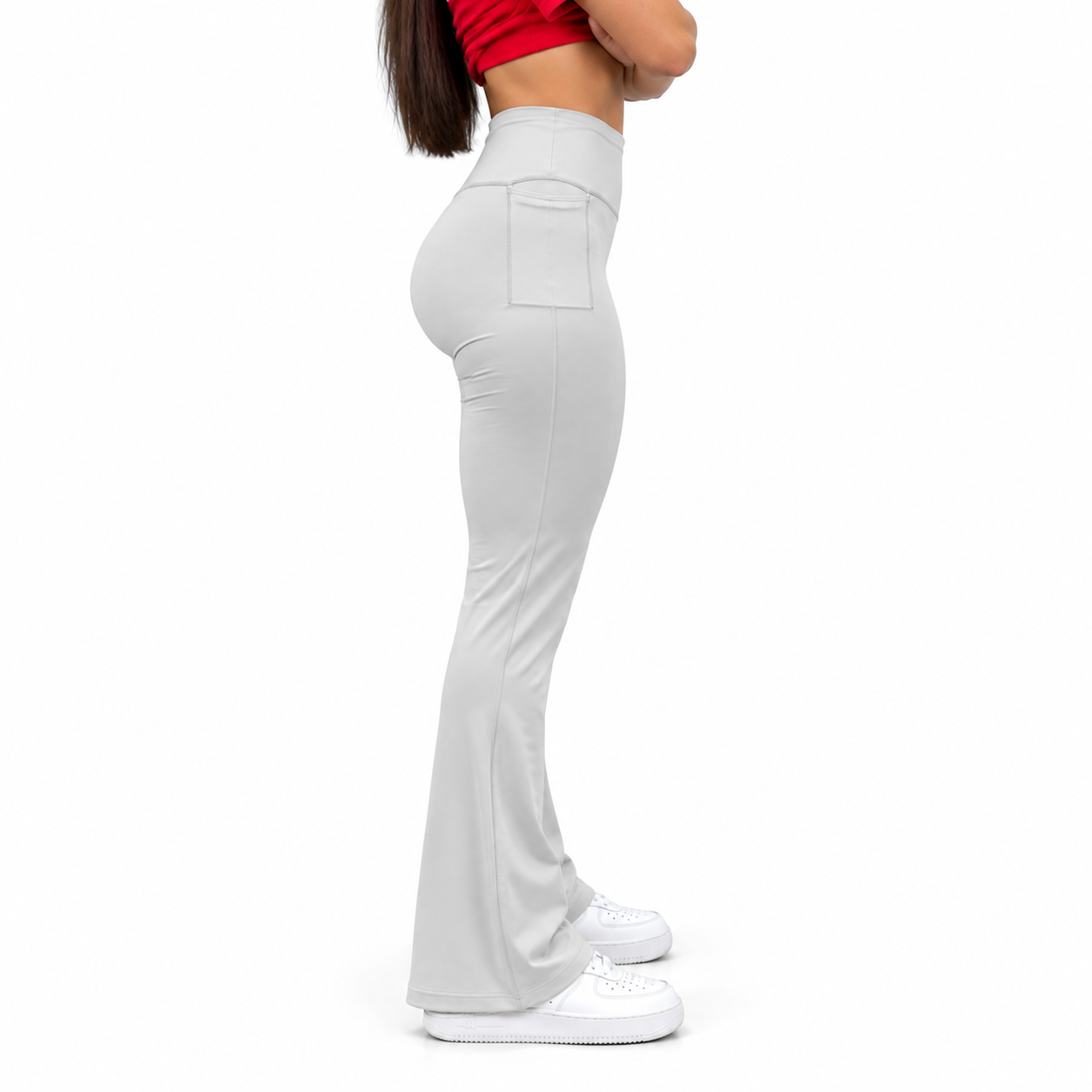 Ultra Soft Grey Flare Pants