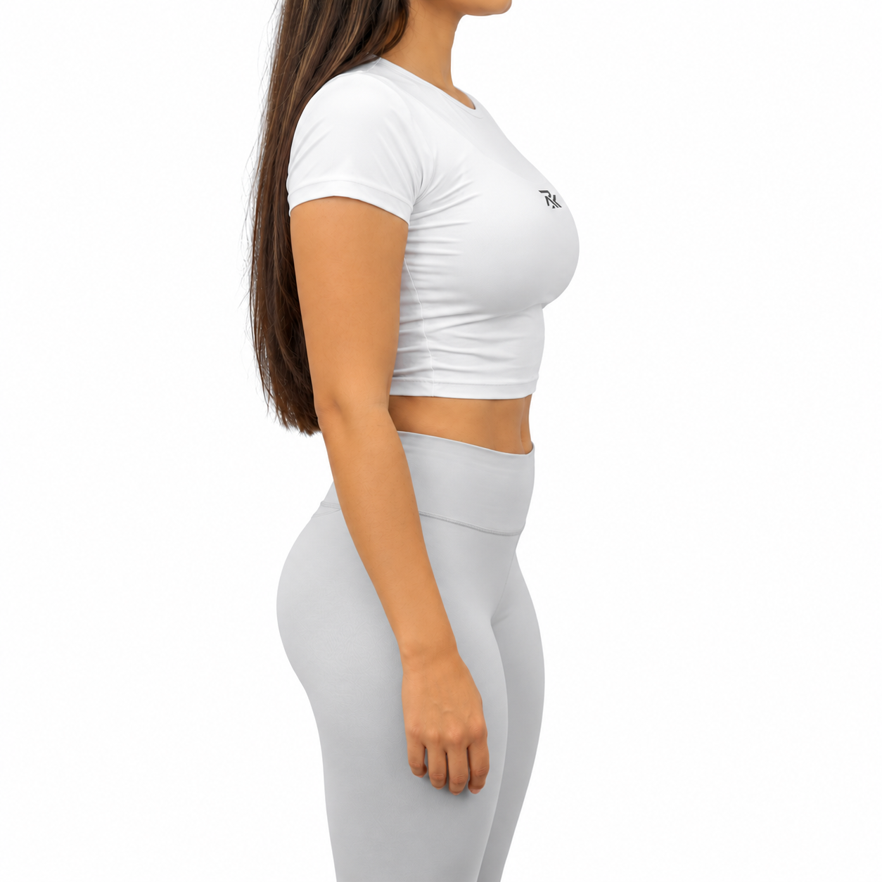 White Sculpt Cropped tshirt