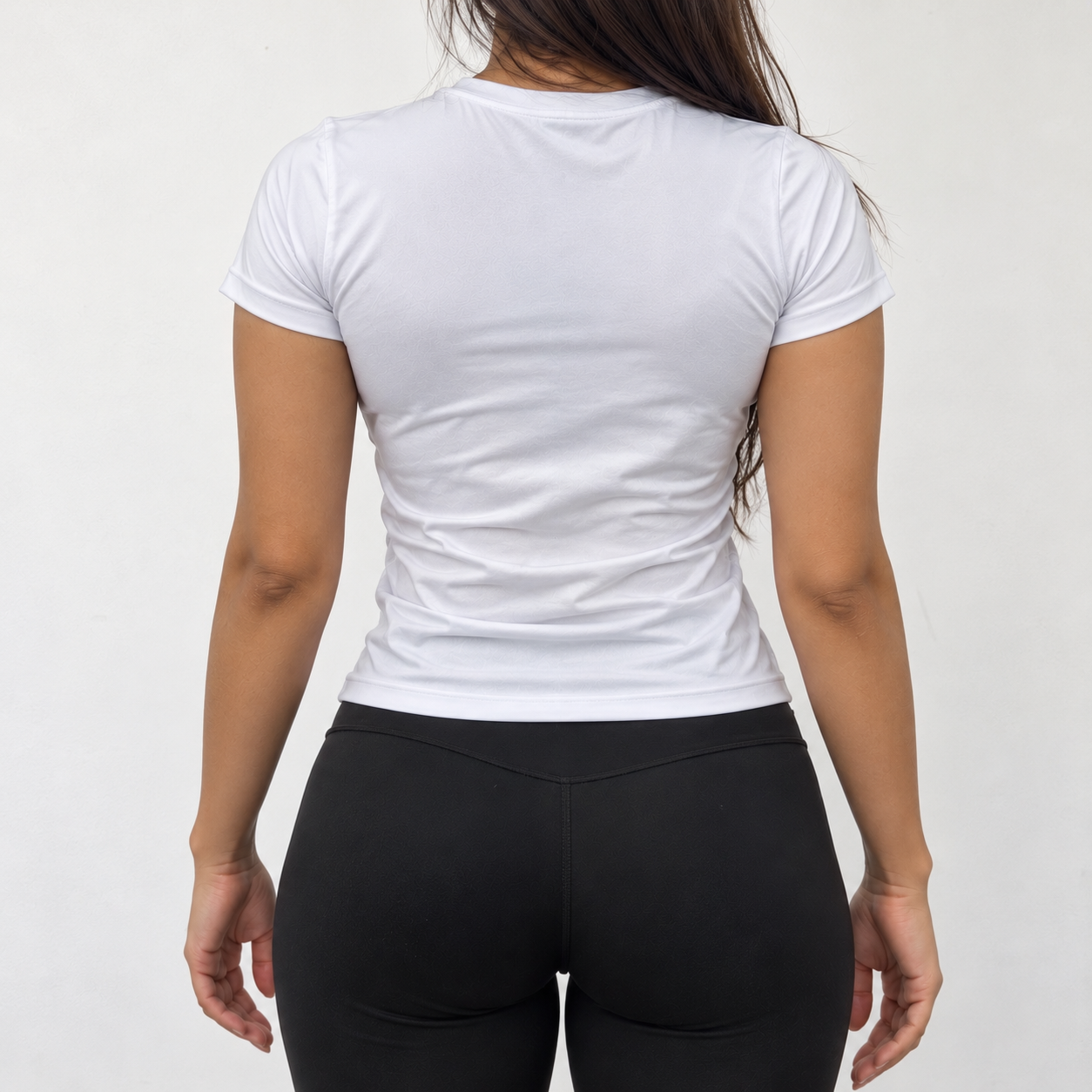 White Sculpt Half Sleeve T-Shirt