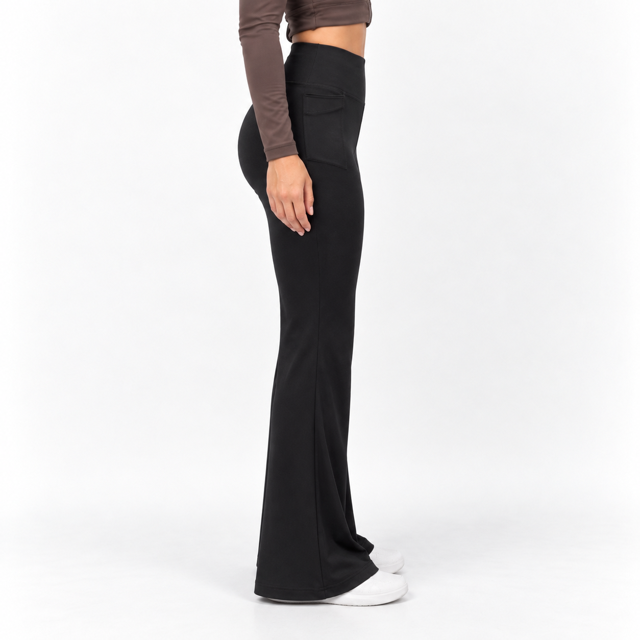 Ultra Soft Black Flare Pants - Lite