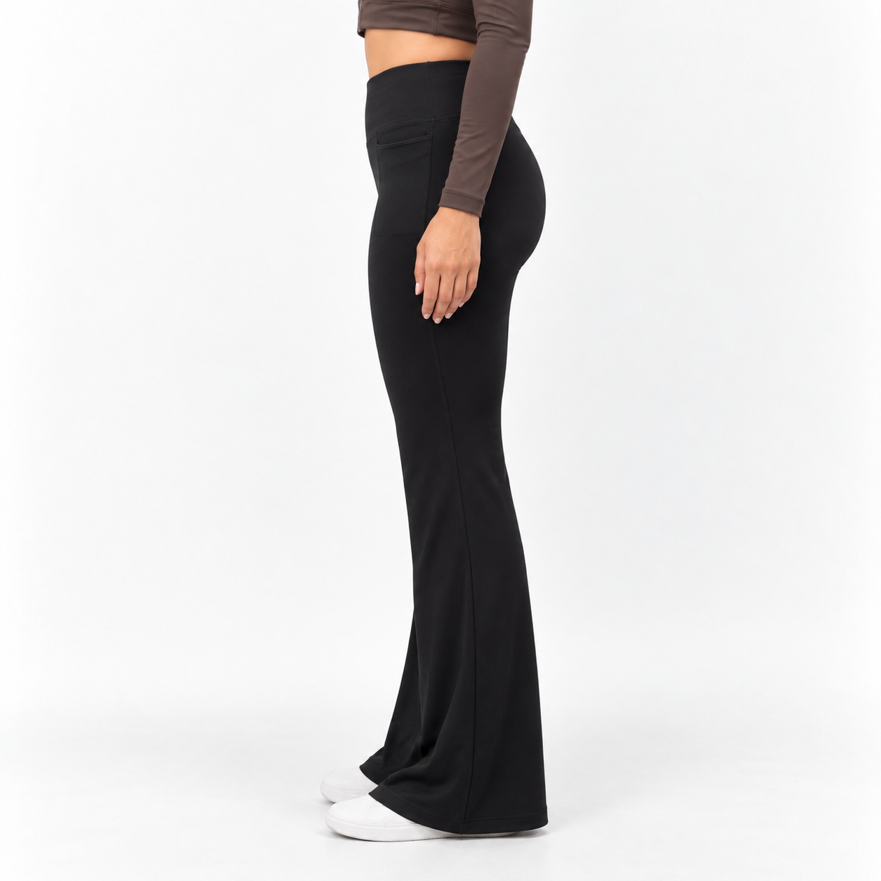 Ultra Soft Black Flare Pants - Lite